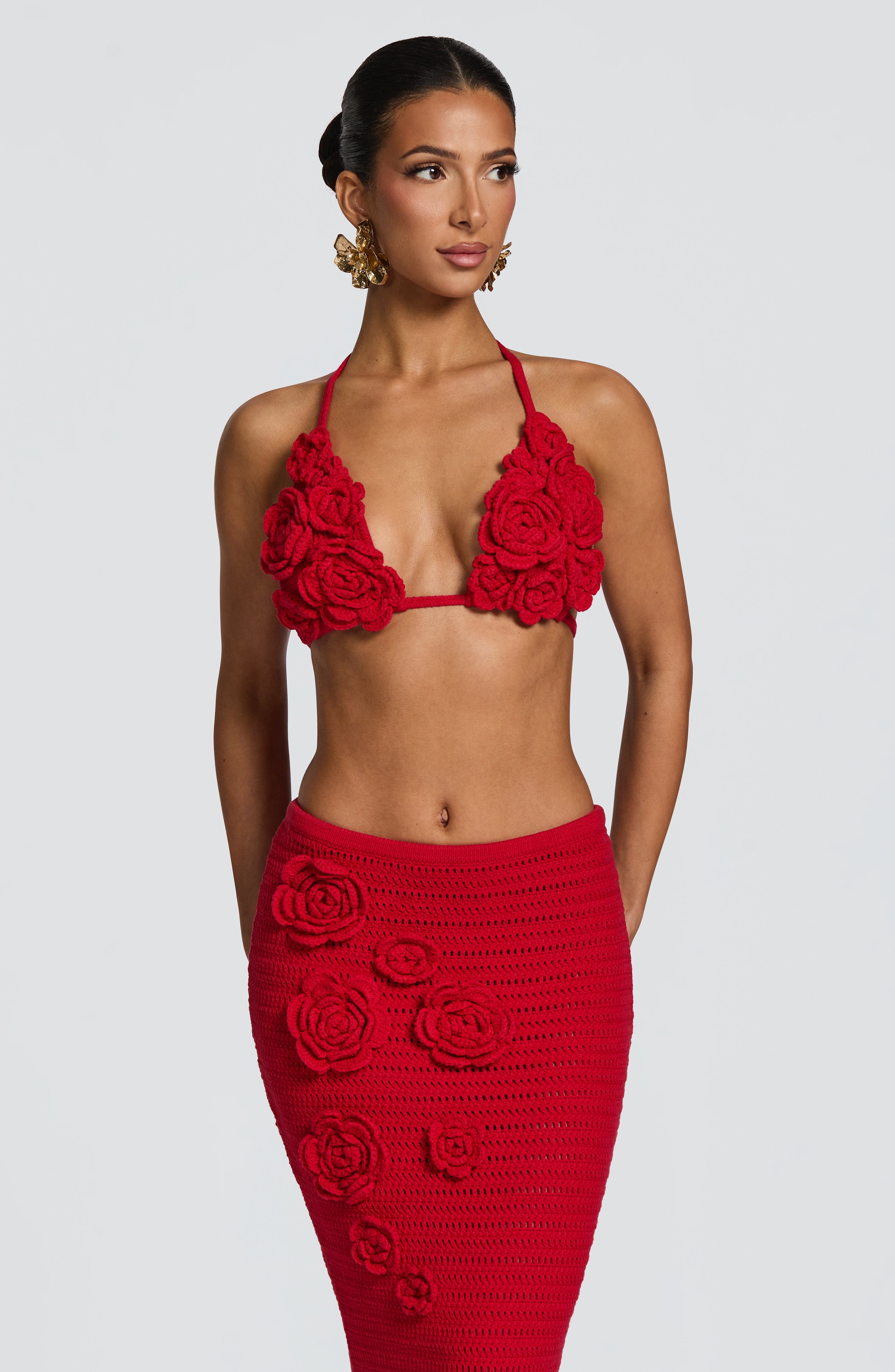 Nerida Maxi Skirt - Red Skirt Babyboo Fashion Premium Exclusive Design