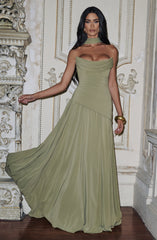 Patricia Maxi Dress - Sage Dress Babyboo Fashion Premium Exclusive Design