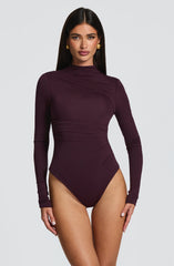 Pearson Bodysuit - Plum Bodysuits XS Babyboo Fashion Premium Exclusive Design