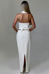 Piper Maxi Skirt - Ivory Skirt Babyboo Fashion Premium Exclusive Design