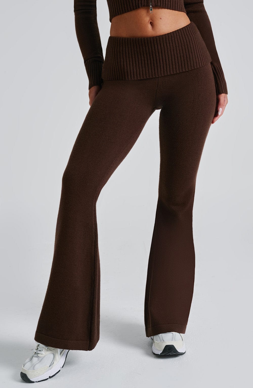 Portia Knit Pants - Chocolate Pants Babyboo Fashion Premium Exclusive Design