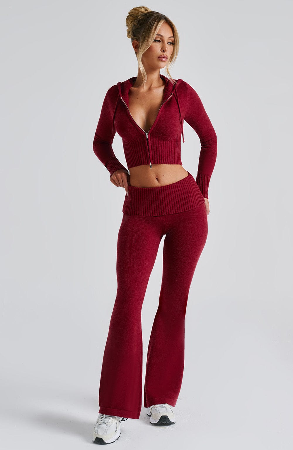 Portia Knit Pants - Red Pants Babyboo Fashion Premium Exclusive Design
