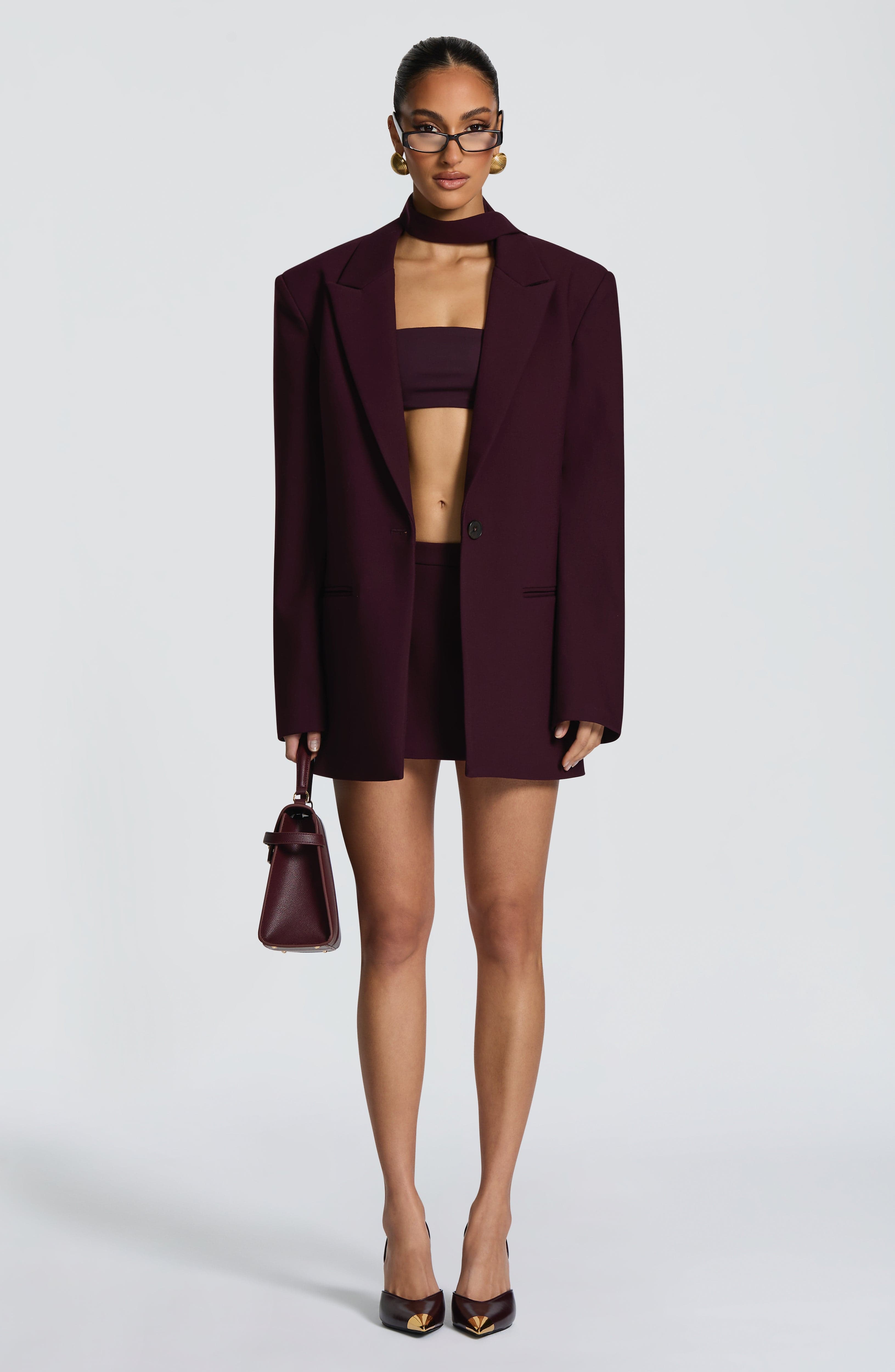 Reece Blazer - Plum Jacket Babyboo Fashion Premium Exclusive Design