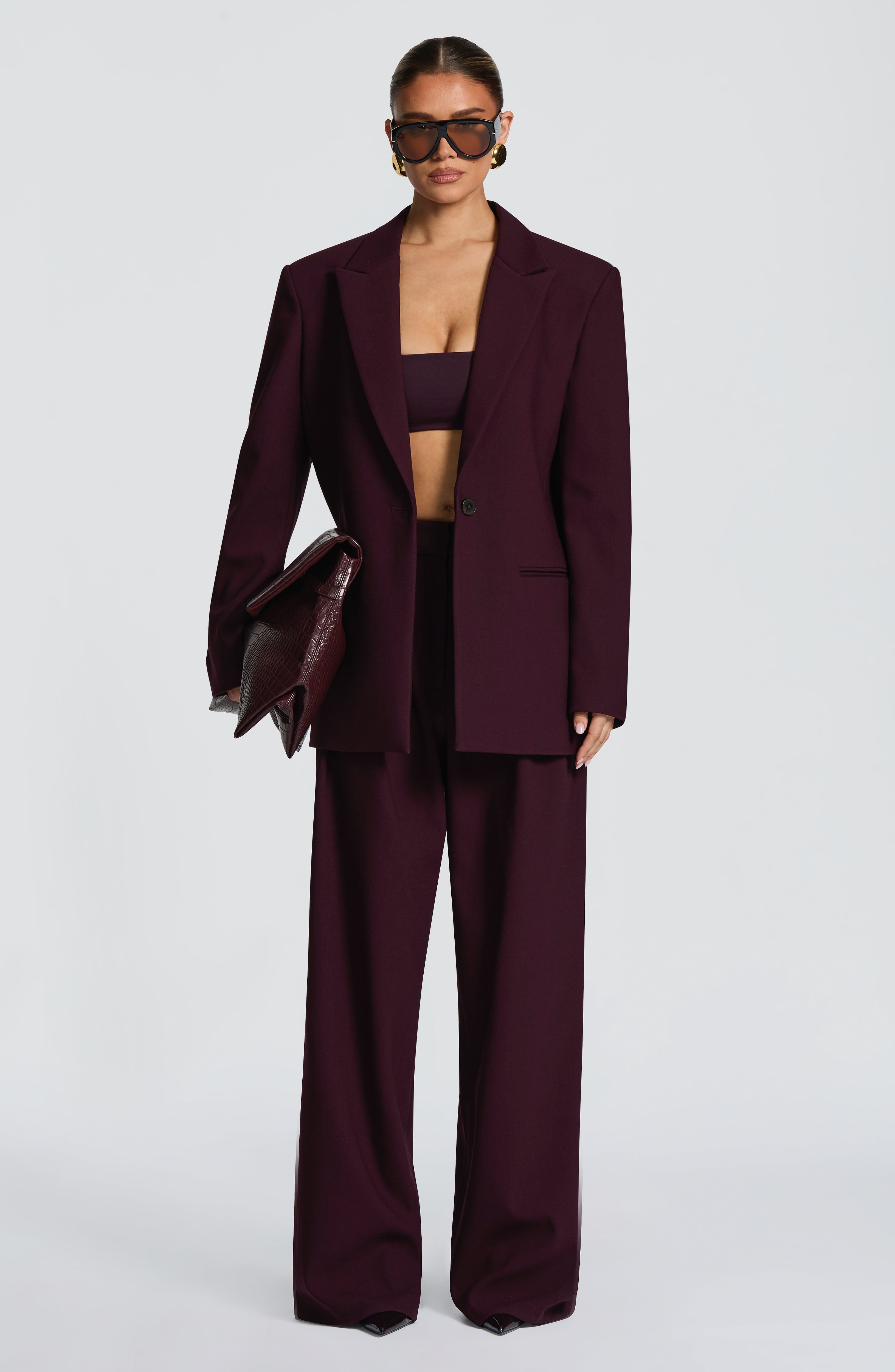 Reece Blazer - Plum Jacket Babyboo Fashion Premium Exclusive Design