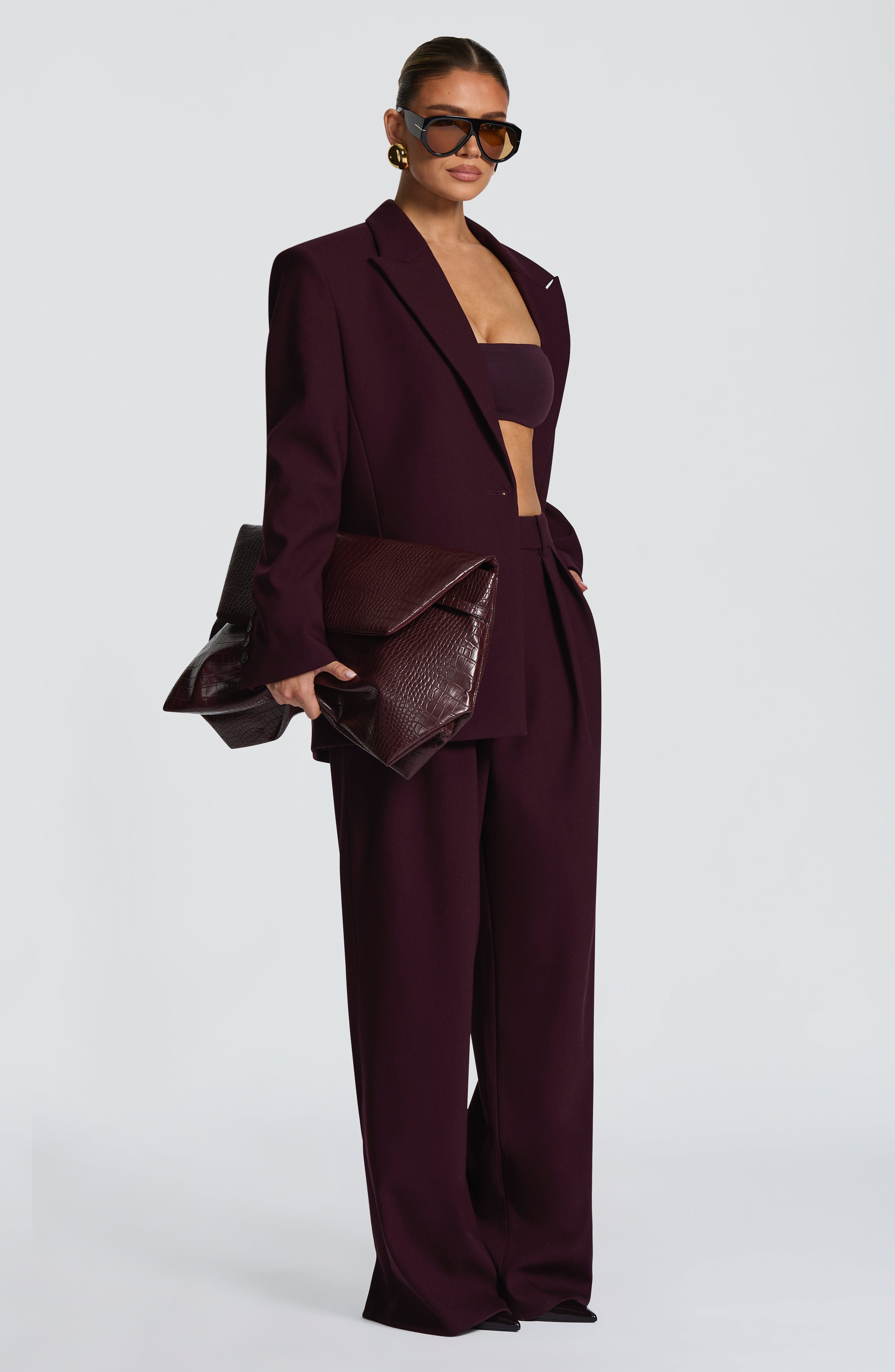 Reece Blazer - Plum Jacket Babyboo Fashion Premium Exclusive Design