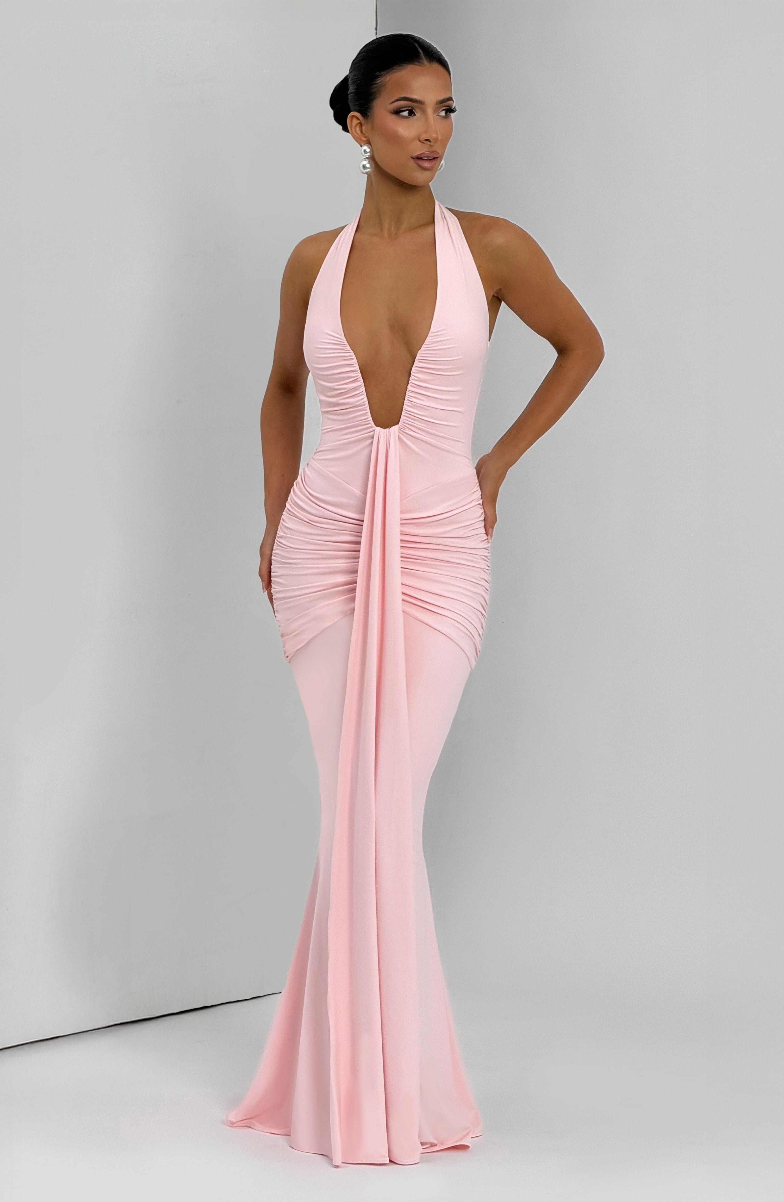 Rosetta Maxi Dress - Blush Dress Babyboo Fashion Premium Exclusive Design