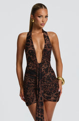 Rosetta Mini Dress - Leopard Print Dress Babyboo Fashion Premium Exclusive Design