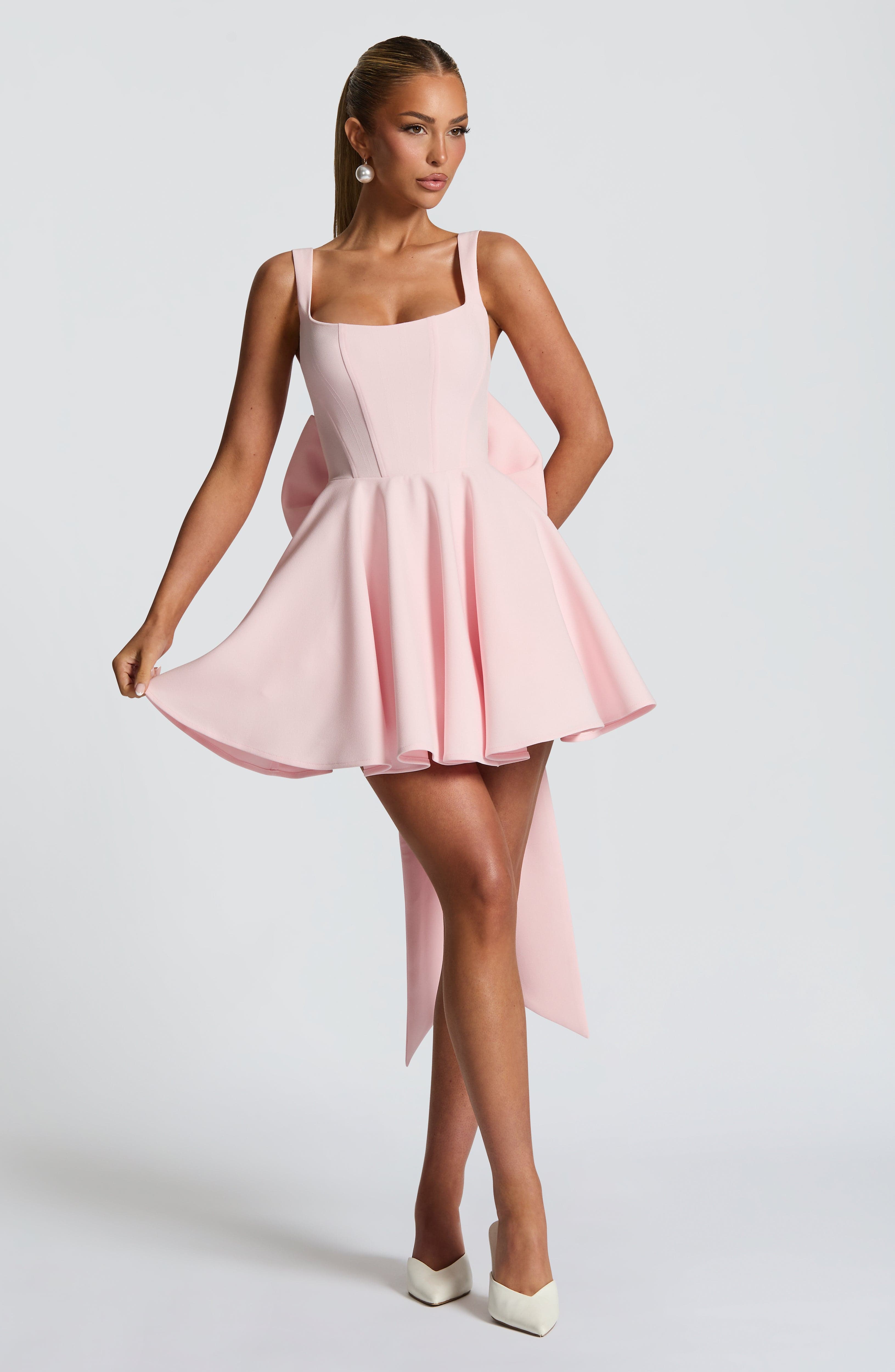 Rue Mini Dress - Blush Dress Babyboo Fashion Premium Exclusive Design