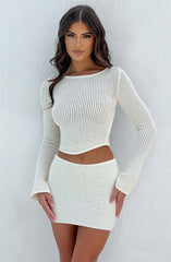 Sabrina Mini Skirt - White Skirt Babyboo Fashion Premium Exclusive Design