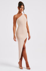 Saffira Midi Dress - Nude Dress Babyboo Fashion Premium Exclusive Design