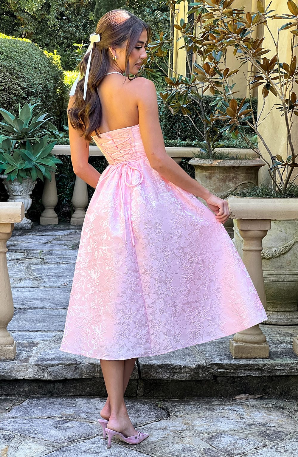 Saoirse Midi Dress - Blush Dress Babyboo Fashion Premium Exclusive Design