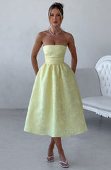Saoirse Midi Dress - Lemon Dress XS Babyboo Fashion Premium Exclusive Design