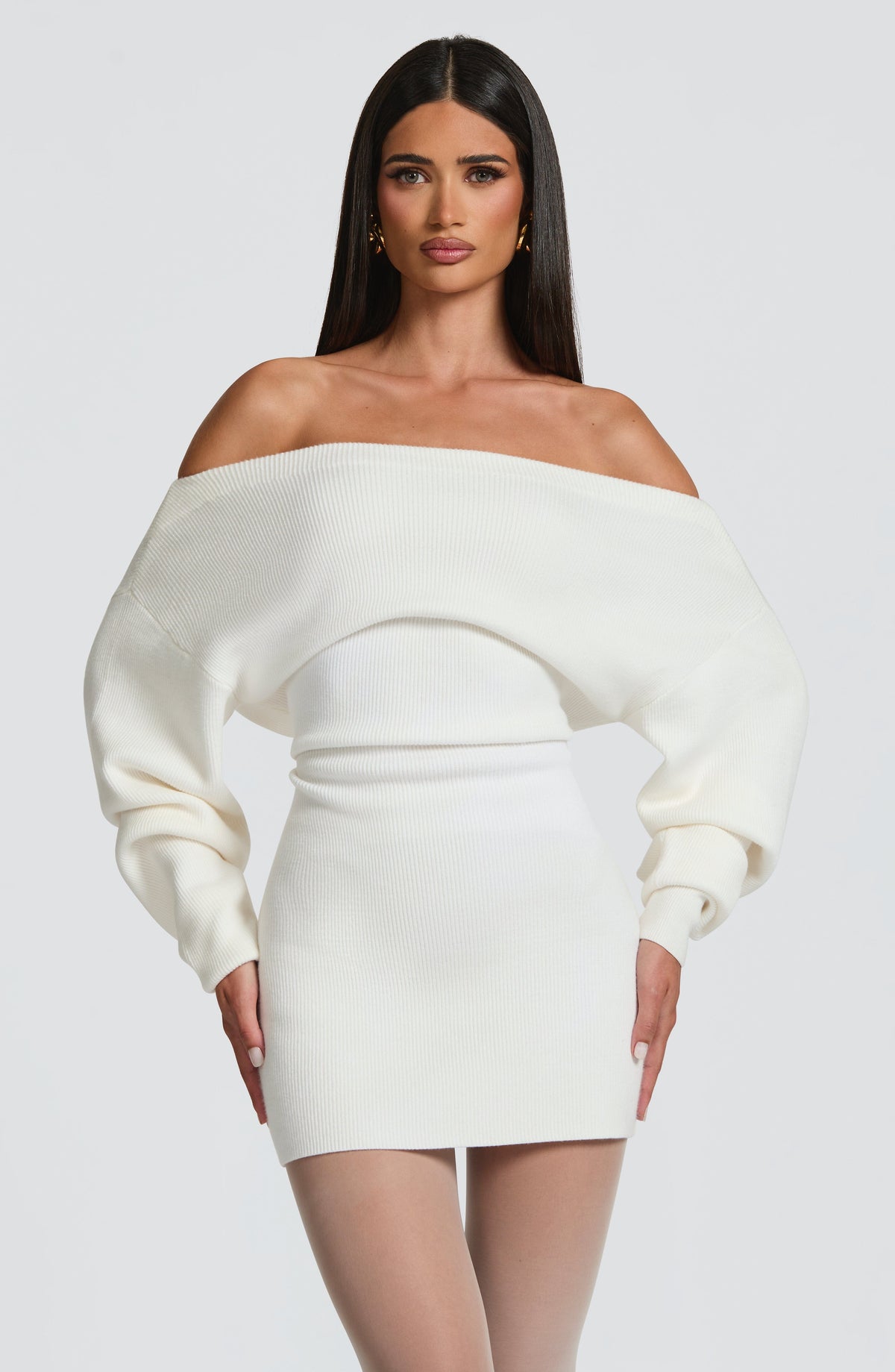 Sawyer Mini Dress - Ivory Dress Babyboo Fashion Premium Exclusive Design