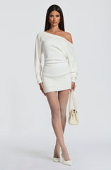 Sawyer Mini Dress - Ivory Dress Babyboo Fashion Premium Exclusive Design