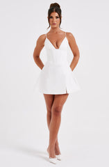 Sela Mini Dress - Ivory Dress Babyboo Fashion Premium Exclusive Design