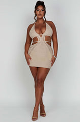 Selena Mini Dress - Cream XS Babyboo Fashion Premium Exclusive Design