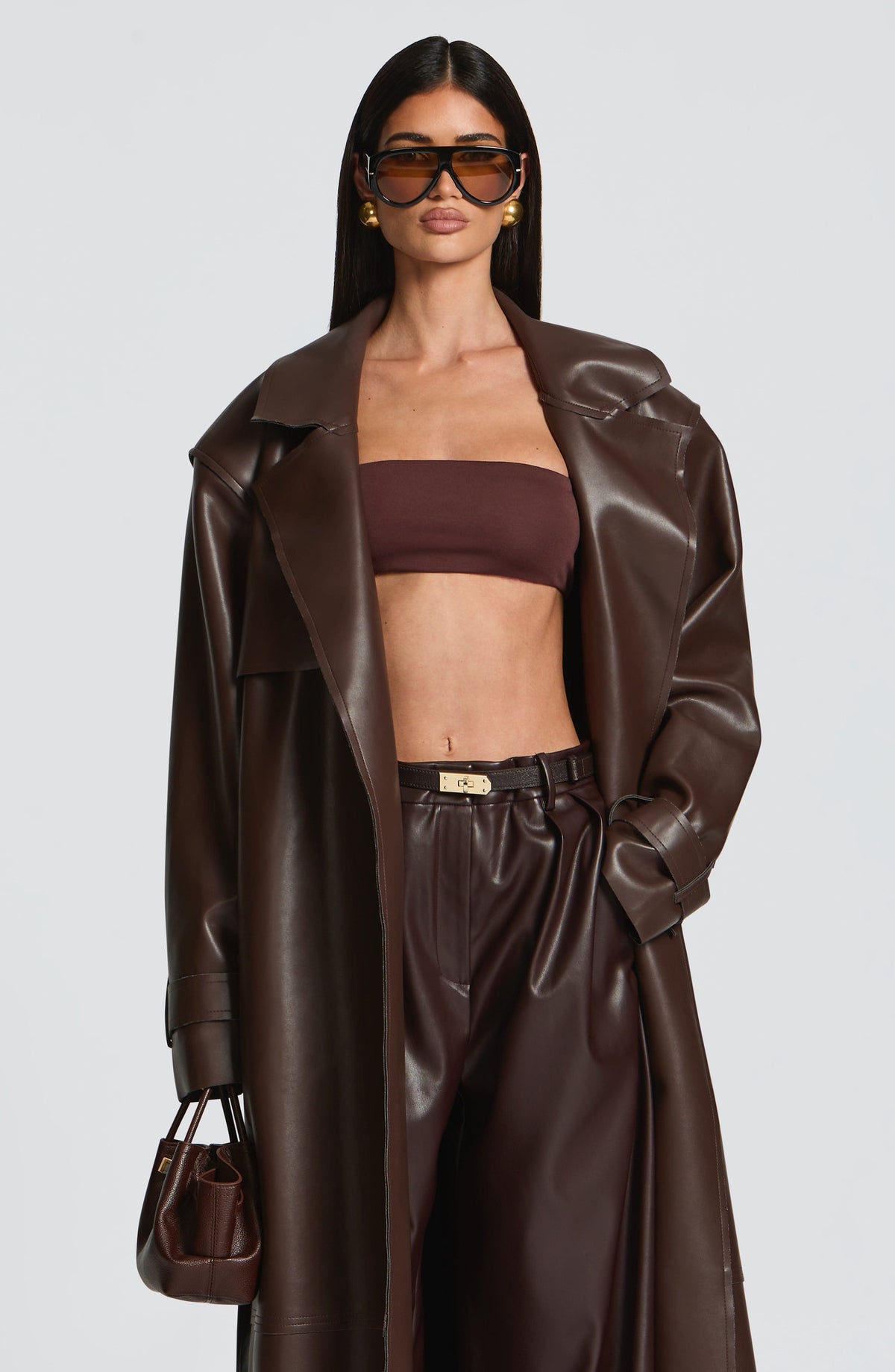 Simi Top - Plum Brown Tops XS Babyboo Fashion Premium Exclusive Design