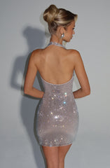 Starla Mini Dress - Silver Dress Babyboo Fashion Premium Exclusive Design