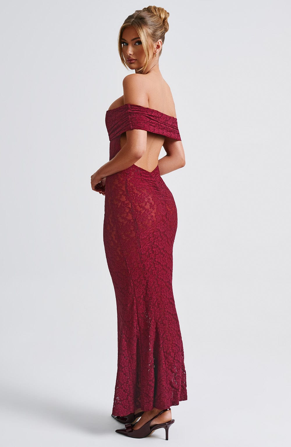 Stephanie Maxi Dress - Burgundy Dress Babyboo Fashion Premium Exclusive Design