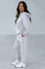 Studio Sweatpants - Light Grey/White Pants Babyboo Fashion Premium Exclusive Design
