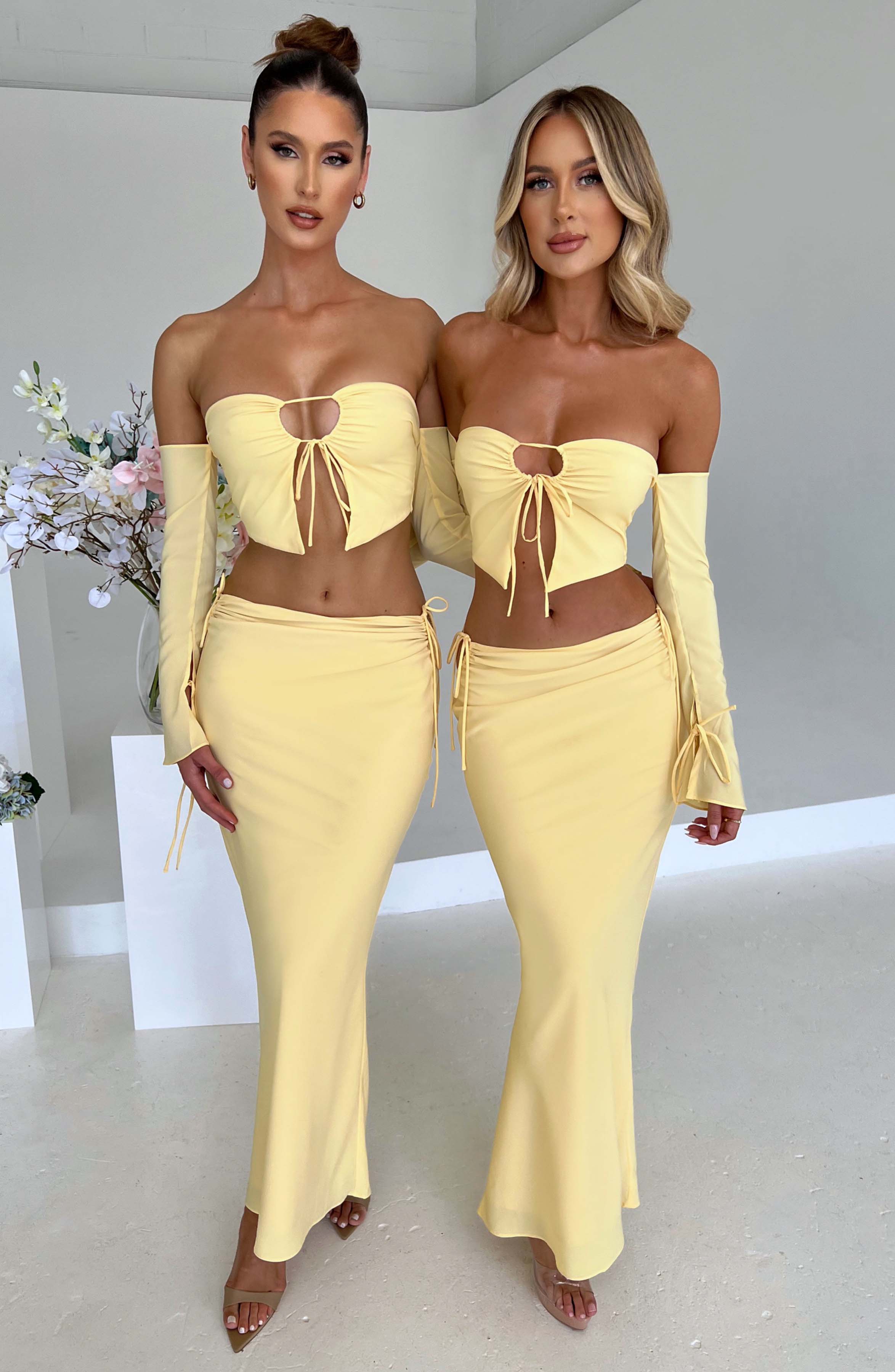 Tana Maxi Skirt - Lemon Skirt Babyboo Fashion Premium Exclusive Design