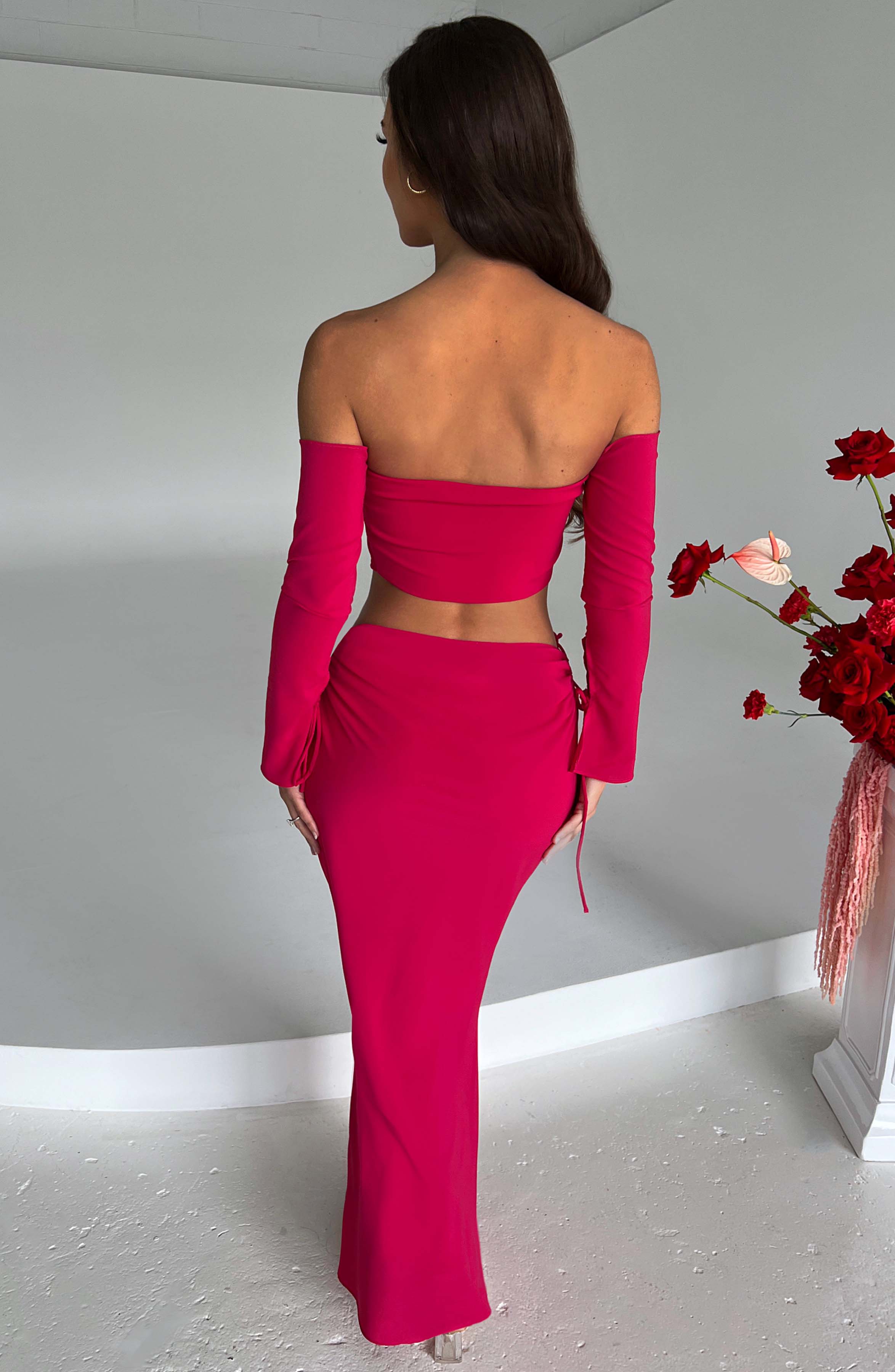 Tana Maxi Skirt - Pink Skirt Babyboo Fashion Premium Exclusive Design