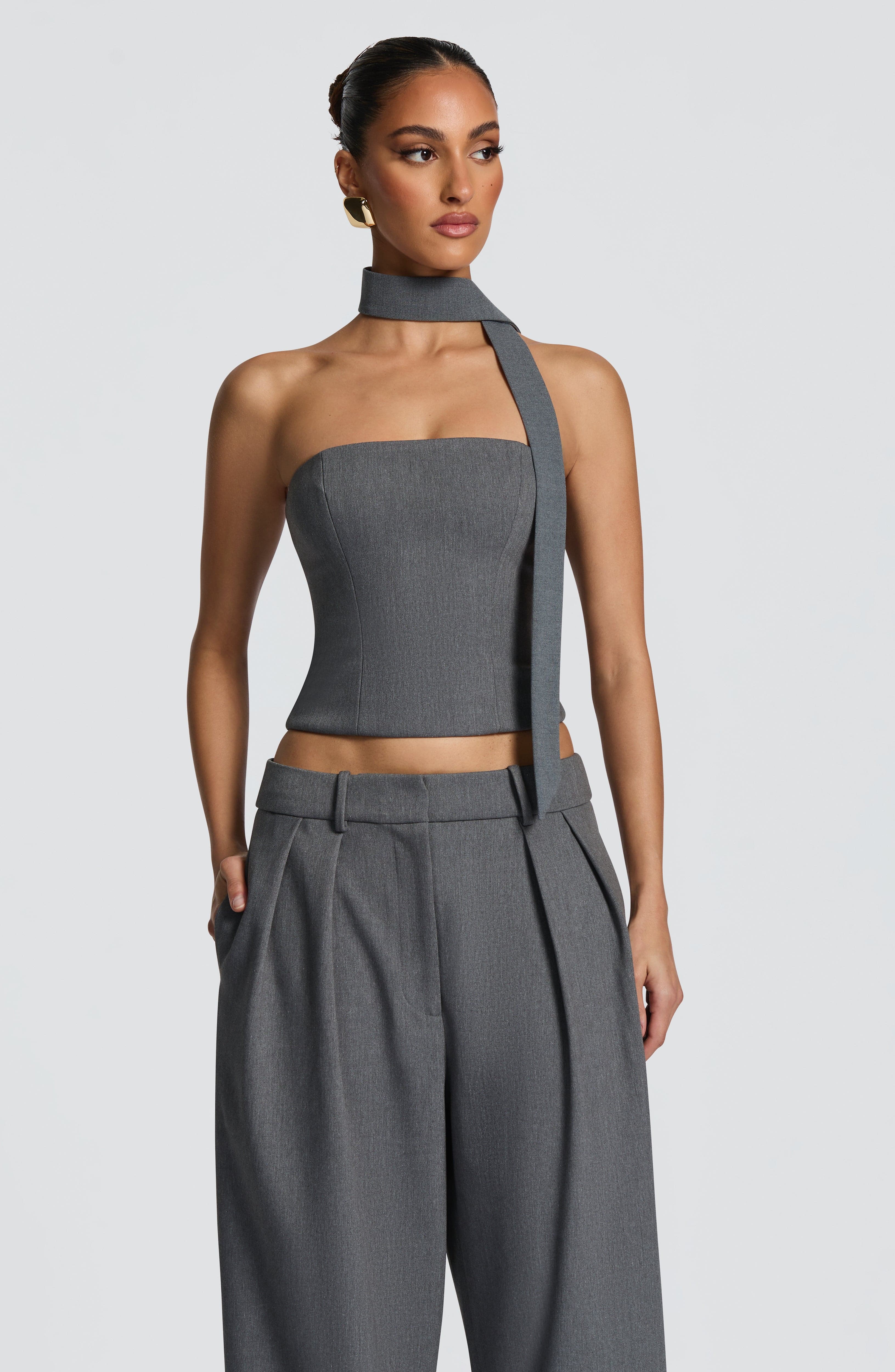 Vinnie Scarf - Grey Marl Accessories ONE SIZE Babyboo Fashion Premium Exclusive Design