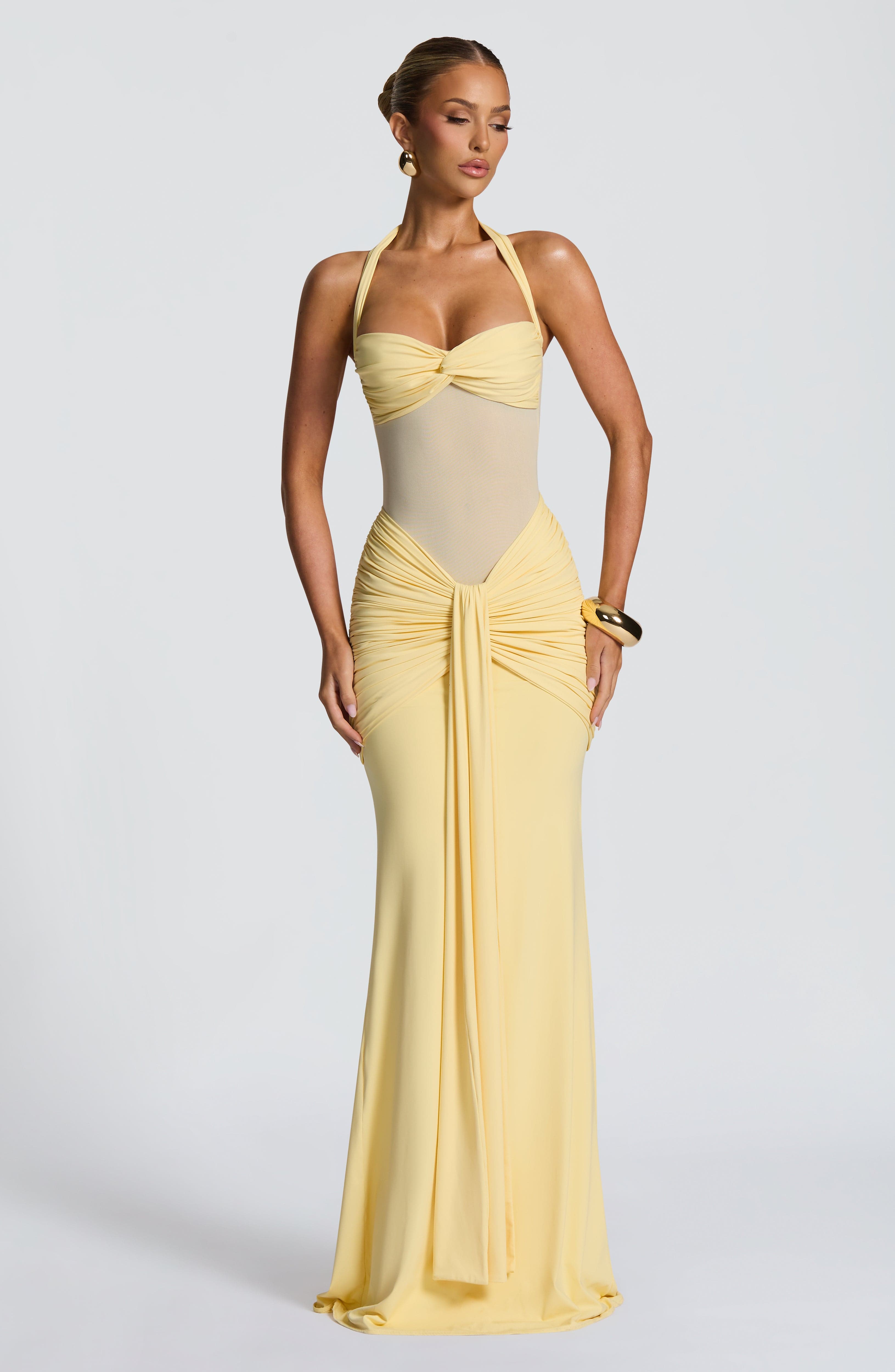Vixen Maxi Dress - Lemon Dress Babyboo Fashion Premium Exclusive Design