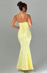 Whitney Maxi Dress - Lemon Dress Babyboo Fashion Premium Exclusive Design
