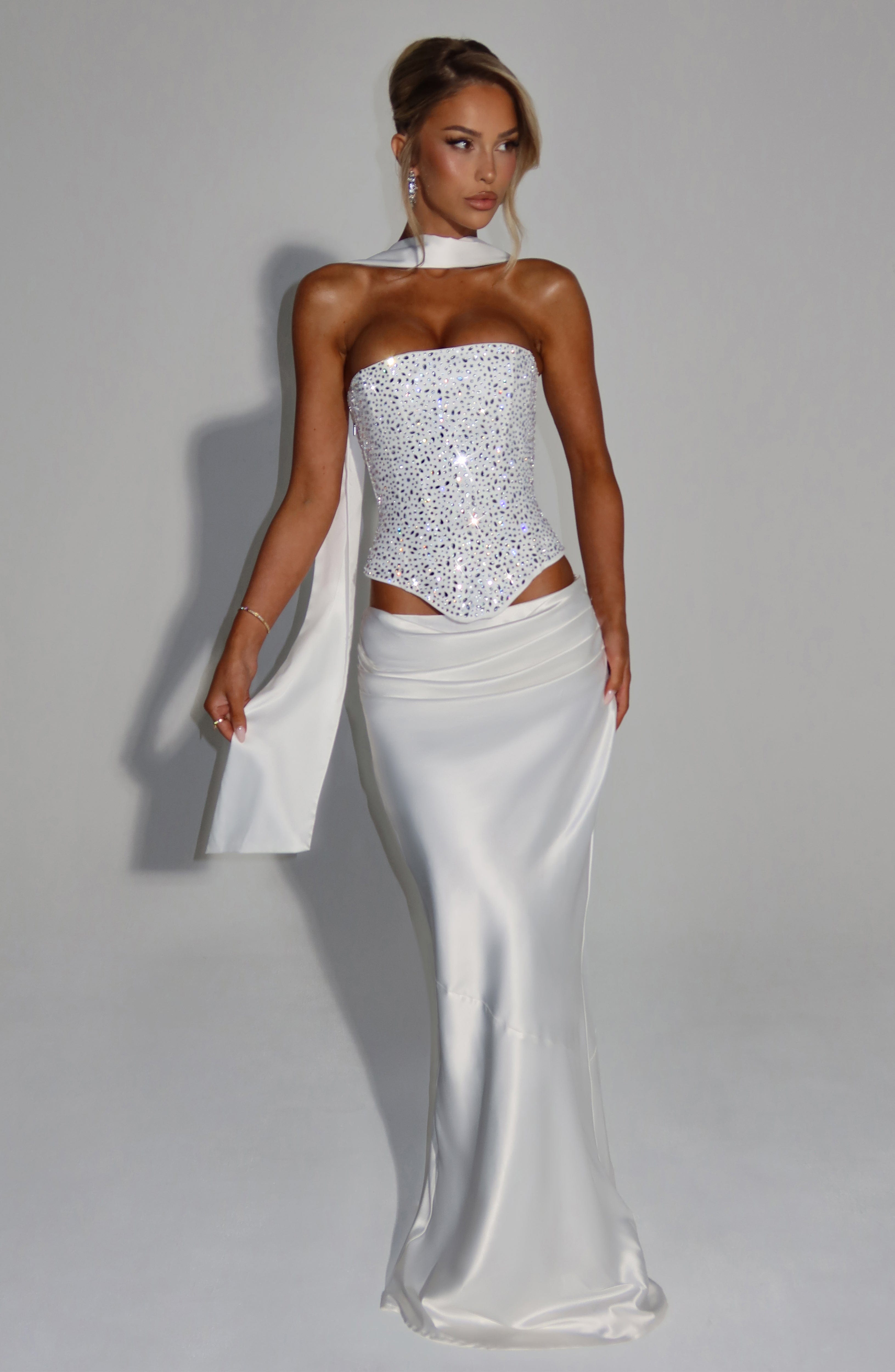 Yvette Corset - Ivory Tops Babyboo Fashion Premium Exclusive Design