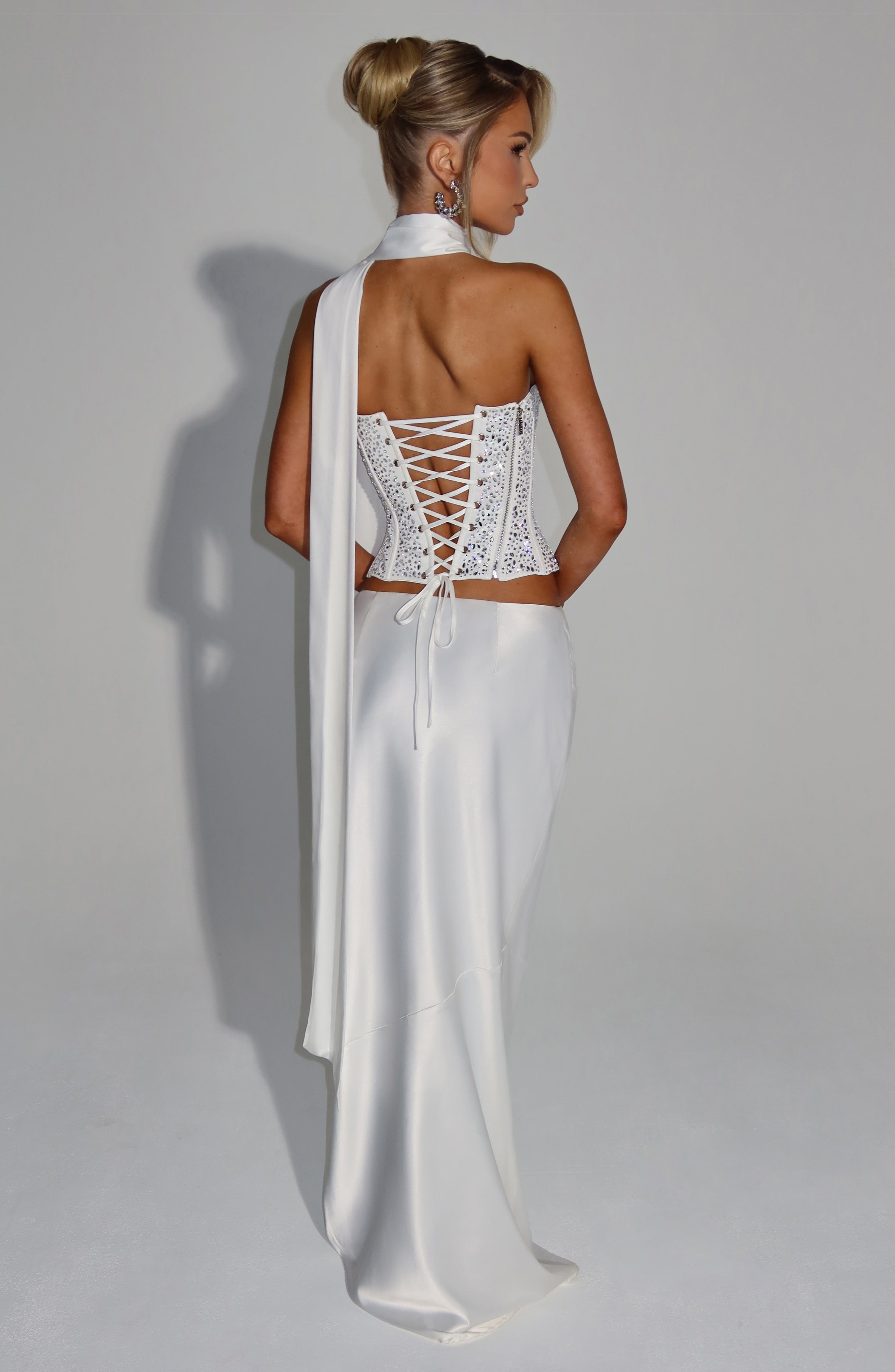 Yvette Corset - Ivory Tops Babyboo Fashion Premium Exclusive Design