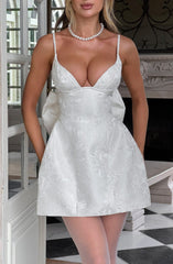 Zoella Mini Dress - Ivory Dress Babyboo Fashion Premium Exclusive Design